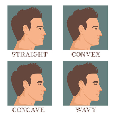 Different types of noses. person