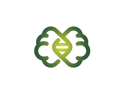 Dna Brain Logo abstract abstrak logo brain design design logo dna logo helix illustration logo logo company logo modern medical mind minimalist logo science smart unique logo