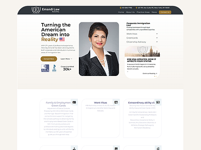 Emandilaw law firm design graphic design ux web design