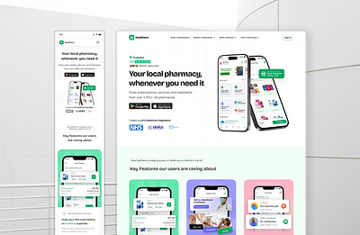 Healthera Website Redesign buy drugs online design design process health healthcare website healthtech medicare medicine online pharmacy pharmacy redesign ui ux web website