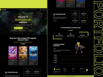 Zeri Boost art branding creative designer elementor gaming graphic design illustartion layout logo modern neon responsive ui ux vector website website design wordpress
