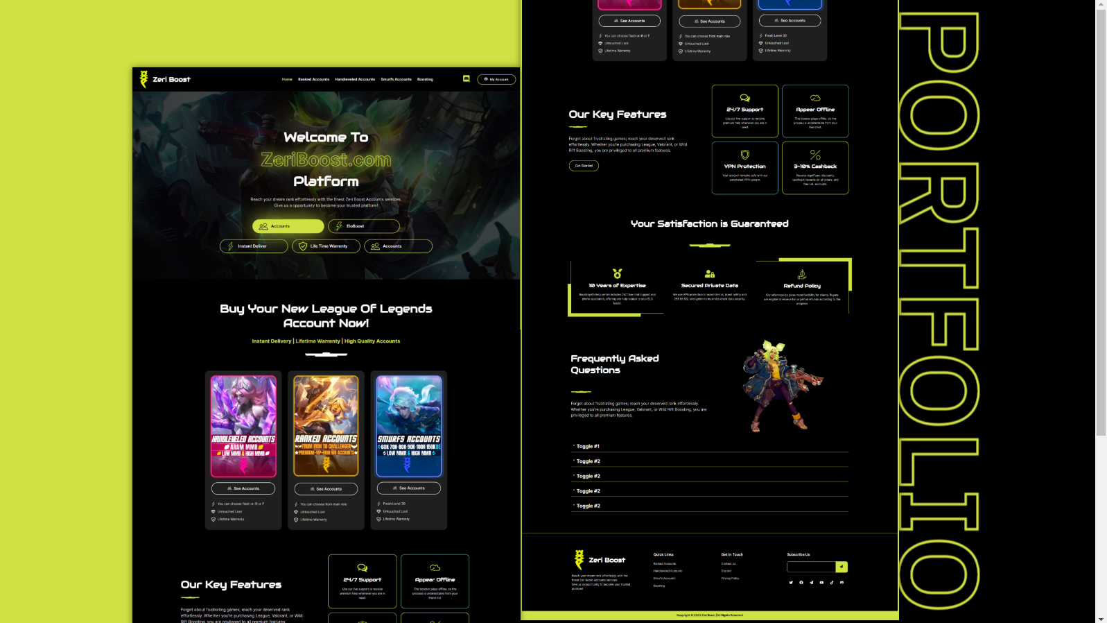 Example of Modern & Minimal Website Design