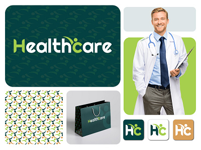 Healthcare logo design bold logo branding creative logo healthcare medical logo wordmark