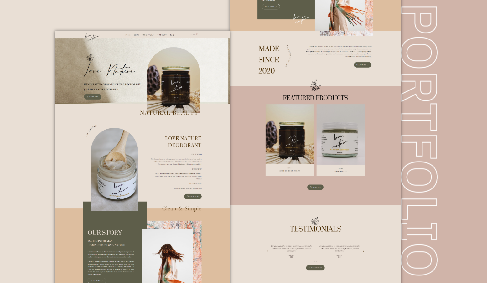 Example of Modern & Minimal Website Design