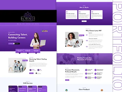 Lotus HR art business creative design designer elementor graphic design illustration layout modern ui ui design ux website website design wordpress