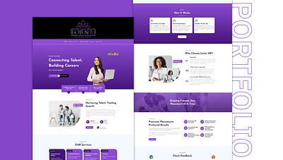 Lotus HR art business creative design designer elementor graphic design illustration layout modern ui ui design ux website website design wordpress