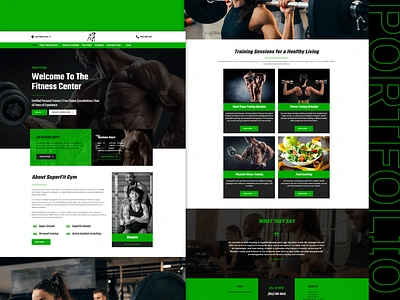 Fitness Center art branding business design designer elementor graphic design illustartion layout logo modern ui ux website website builder website design wordpress