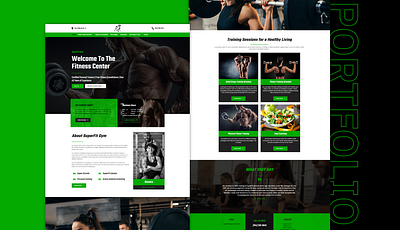 Fitness Center art branding business design designer elementor graphic design illustartion layout logo modern ui ux website website builder website design wordpress