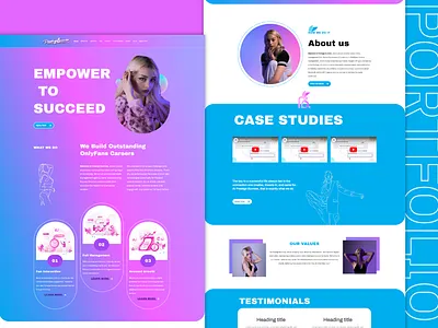 Prestige Bunnies aesthetic bold branding business creative design designer graphic design illustration layout logo minimal modern ui ux website website design