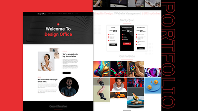 Design Office bold branding creative design designer graphic design illustartion layout logo minimal modern ui ux website website builder website design wordpress