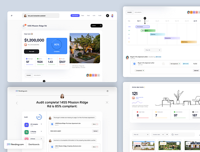 Web App Design: AI-Powered Real Estate Transactions ai branding designdirection digitaltransaction innovativedesign mobileapp pendingcom productdesign realestatedesign realestatetech techdesign uiux userexperience uxdesign webappdesign webui