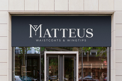 Matteus Store Sign brand branding graphic design icon design identity design logo logo design sign store front