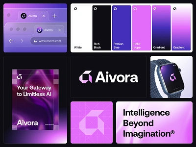 Aivora - Branding & Logo app icon brand identity branding design graphic design logo logo concept