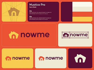 nowme - Logo Design Concept architecture brand identity branding building concept construction creative design designer portfolio geometric home house letter n logo logo designer modern monogram rent resident simple