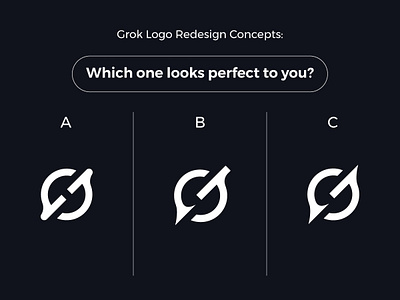 Grok Logo reDesign, Which One Is Perfect? ai logo artificial intelligence logo brand guideline brand identity brand style guide branding g letter logo g logo grok grok ai logo grok logo logo logodesign meta logo minimal logo open ai twitter logo x