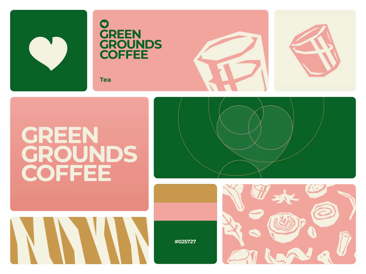 Example of Green Grounds Coffee - Visual Identity