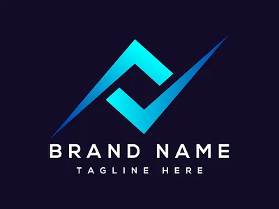 Digital Tick Sign Check Mark Logo Success Logo Design Tech Logo futuristic