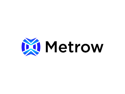 Metrow - logo Design app icon logo arrow logo brand guideline brand identity brand mark branding business grow logo company logo creative logo design growing logo icon logo logo design logo designer logofolio 2025 modern logo symbol visual identity