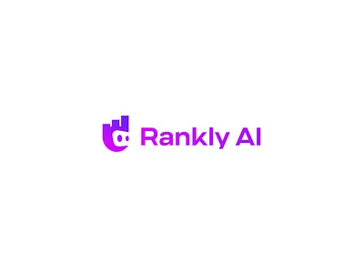 Rankly logo agency ai branding custom logo design gradiant icon identity illustration logo logo mark rank