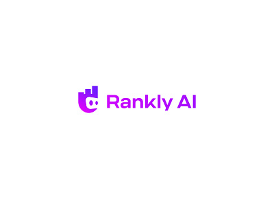 Rankly logo agency ai branding custom logo design gradiant icon identity illustration logo logo mark rank