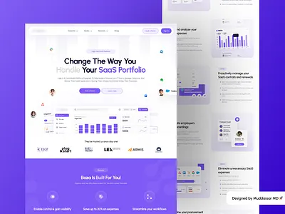 Boza - Light Modern & Minimal Theme Landing Page UI UX Design creative ui ux design landing page design landing page ui landing page ui ux landing page ui ux design light theme ui ux modern ui ux modern ui ux design muddassar md ui ui design ui ux ui ux design web ui design web ui ux design