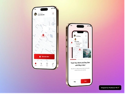 Riley's Alert - Emergency Alert Mobile App UI UX Design app design app ui desing app ui ux app ui ux design app ux design light theme design mobile app ui mobile app ui ux mobile app ui ux design muddassar md ui ui design ui ux ui ux design ux design