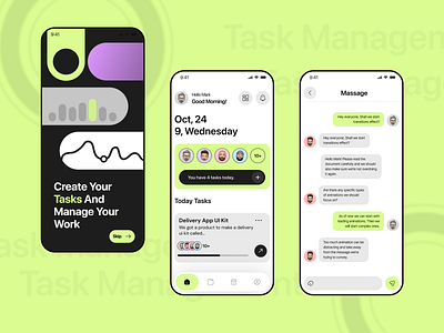 Task management UI | Task management 3d branding graphic design motion graphics ui