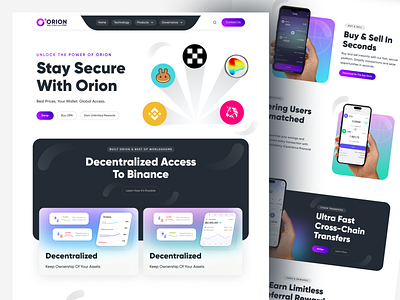 Crypto website & landing page crypto crypto landing page crypto website landing page ui ux website