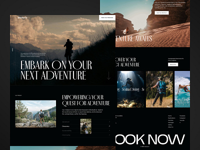 Venturic - Adventure Website activity adventure booking clean hiking holiday landing page modern sea staycation tourism travel travel web traveling ui ux villa web web design website