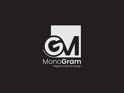 GM Logo creative design gmbrand logo modern logo negative logo