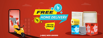 Free Home Delivery Banner Design free graphic design home delivery japanese product minimal social media post