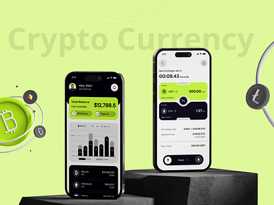 Crypto UI/UX Design | Crypto application 3d animation branding graphic design logo motion graphics ui