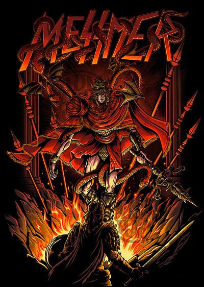 MESMER THE IMPALER clothing design fanart illustration merch