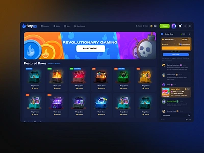 Fiery.gg Redesign - Roblox Arcade graphic design redesign trending ui ux website