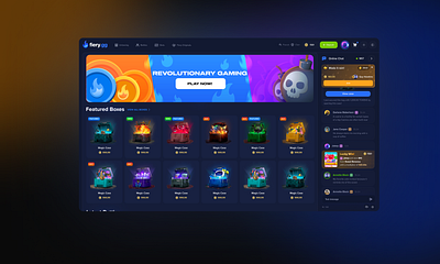 Fiery.gg Redesign - Roblox Arcade graphic design redesign trending ui ux website