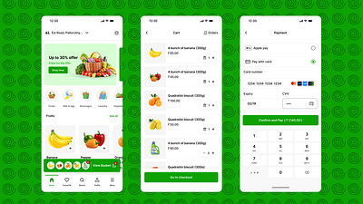 Grocery Delivery App design figma ui ux