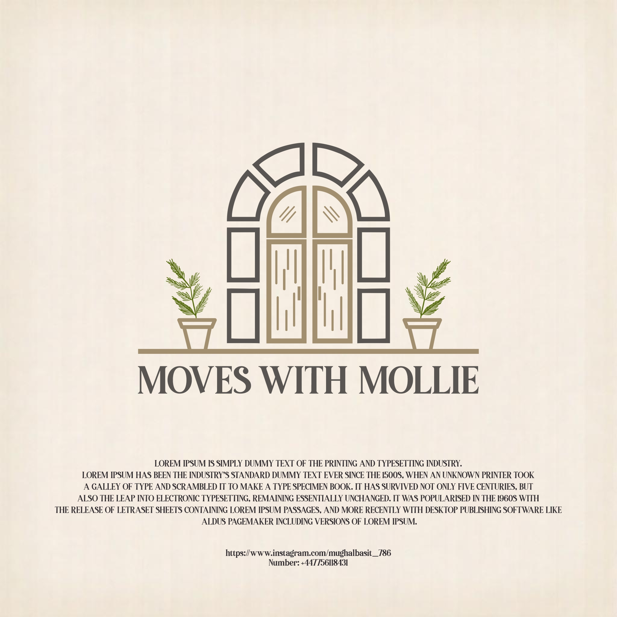 Logo Design For MOVES WITH MOLLIE graphic design logo design old logo vintage logo