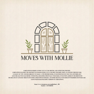 Logo Design For MOVES WITH MOLLIE graphic design logo design old logo vintage logo