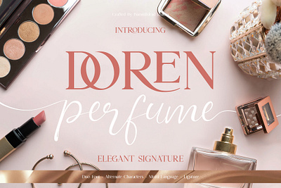 Doren Perfume beauty font branding custom font editorial font elegant font fashion font font font design font style invitation font lettering logo font modern script font serif font signature font social media typeface typography wedding font