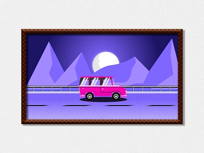 Travelling Vehicle Illustrations animation branding cars colorful graphic art graphic design graphics happy illustration joy moonnight motion graphics photoshop photoshop art photoshop graphics ui vector art