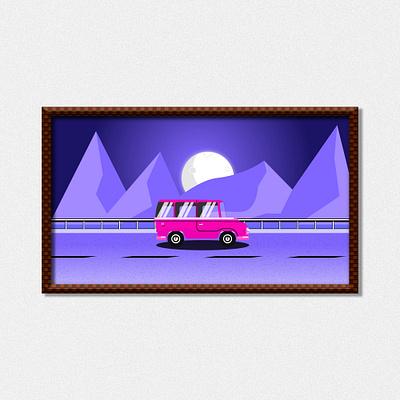 Travelling Vehicle Illustrations animation branding cars colorful graphic art graphic design graphics happy illustration joy moonnight motion graphics photoshop photoshop art photoshop graphics ui vector art