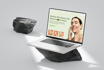 NATURICA - Skincare & Cosmetic Landing page cosmetic eco friendly landing page natural skincare ui web design