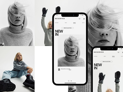 Reserved app concept #3 app content fashion minimal mobile mobile app мода приложение