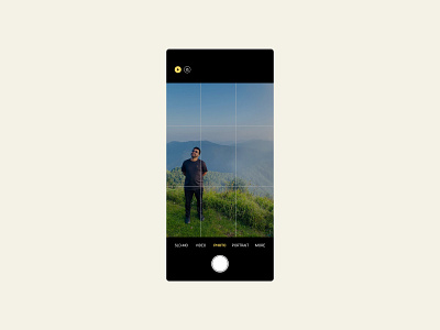 A camera view screen app design figma graphic design ui ux