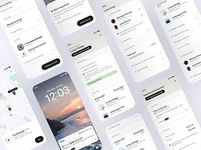 Virtuo - My rental booking car rental product design prototypes reservation status ui ux wireframe