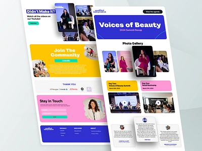 Landing Page Design for Voice of Beauty beauty brand branding design digital digital art graphic design identity branding landing page landing page design minimal modern ui ui design ui ux ux ux design web design website website design