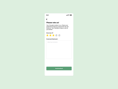 A feedback form app design figma graphic design ui ux