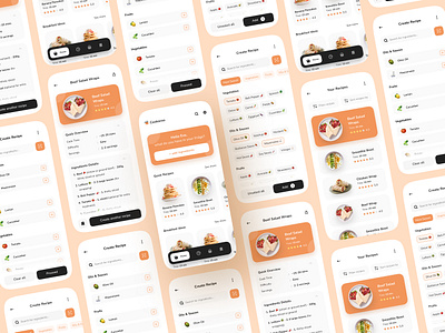 Cookaroo - SmartRecipeAI Mobile App ai cooking interface mobile app ui ux