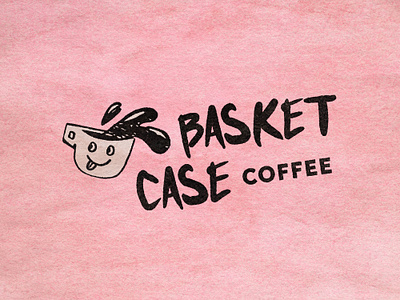 Basket Case Coffee Branding Ideas badge brand branding coffee design drink halftone identity illustration logo logo design punk rock punx rough typography