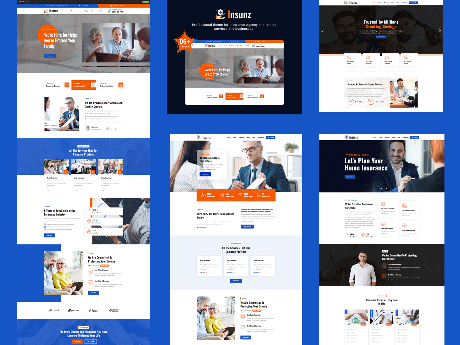 🌟 Protect What Matters with Insunz! 🌟 businessgrowth insunztheme insuranceagency insurancewebsite seooptimized speedoptimized webdesign wordpresstheme